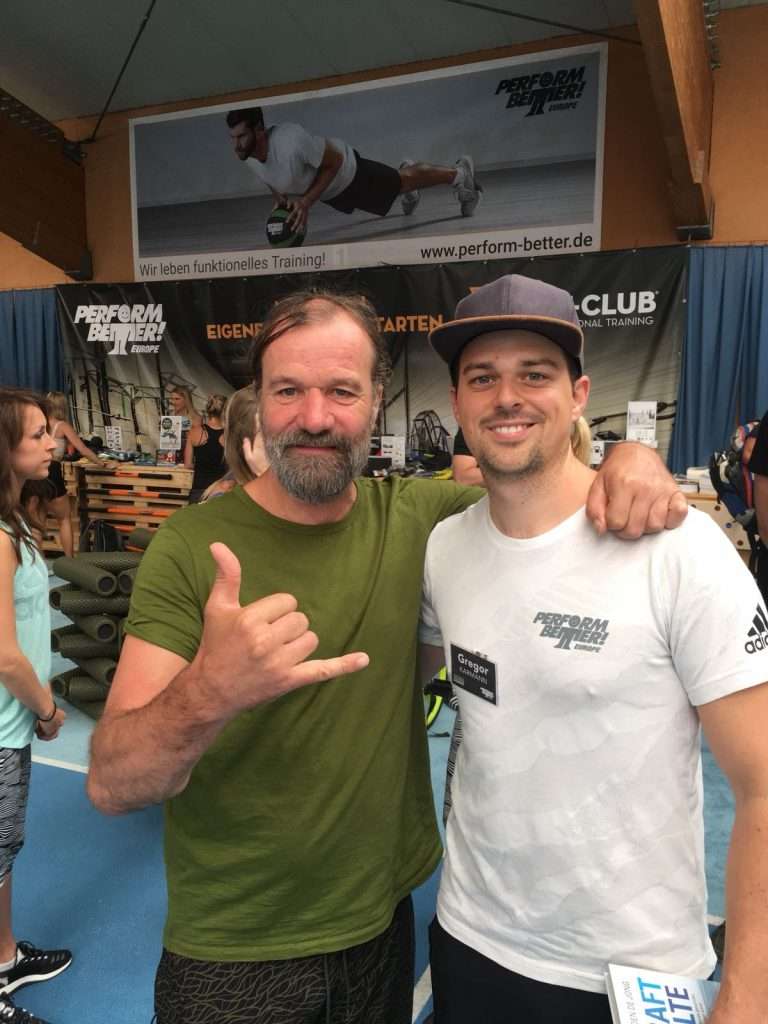 Gregor Karmann mit Wim Hof
