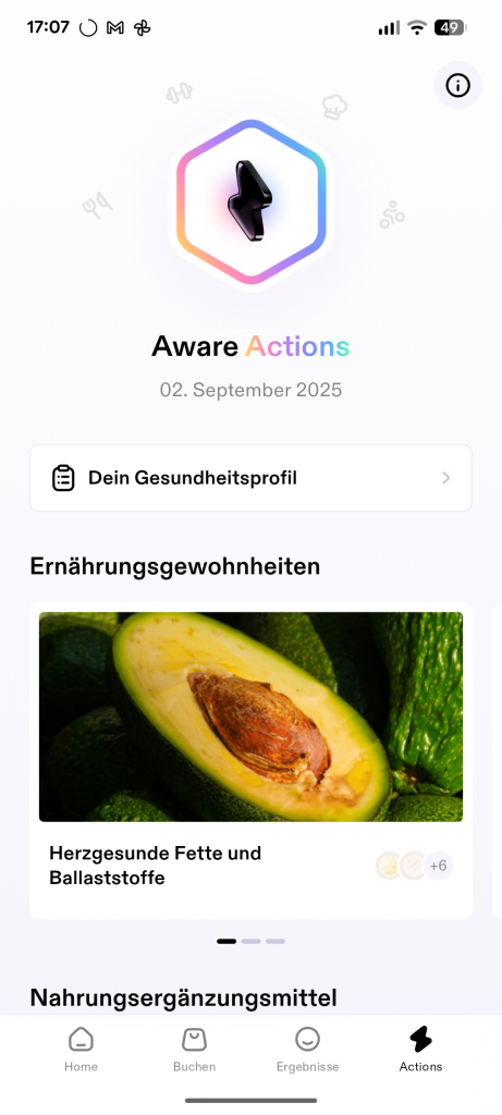 Aware Actions